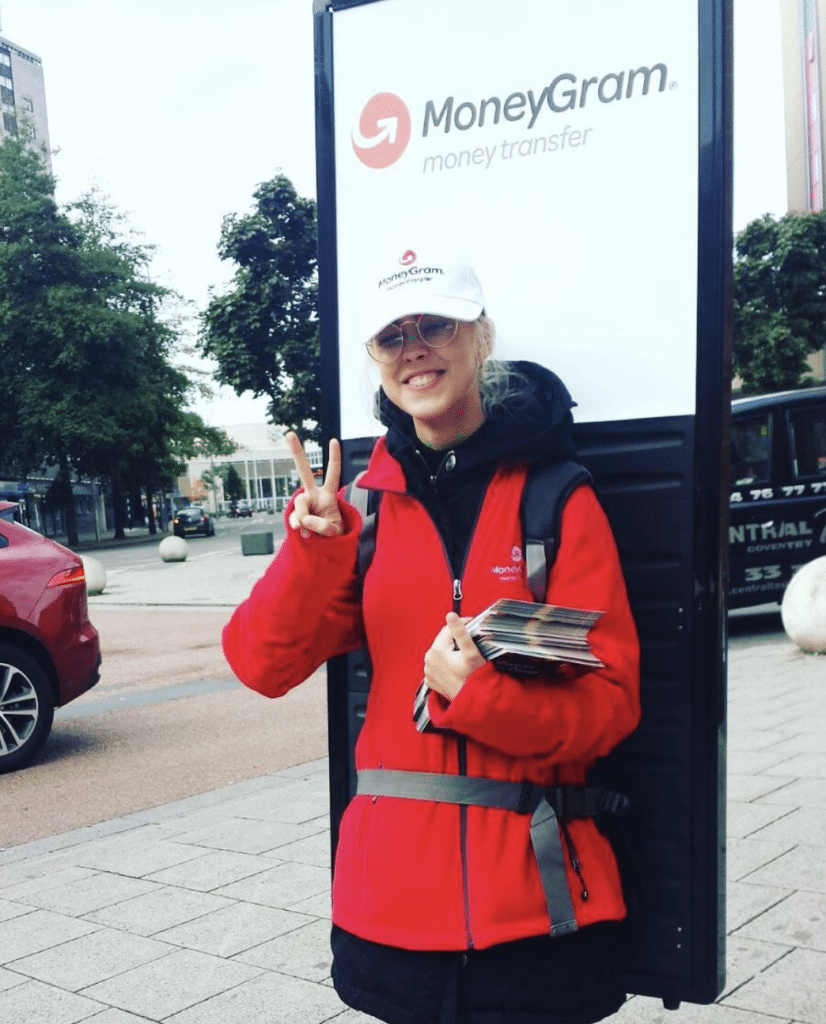 MoneyGram · human billboard creative