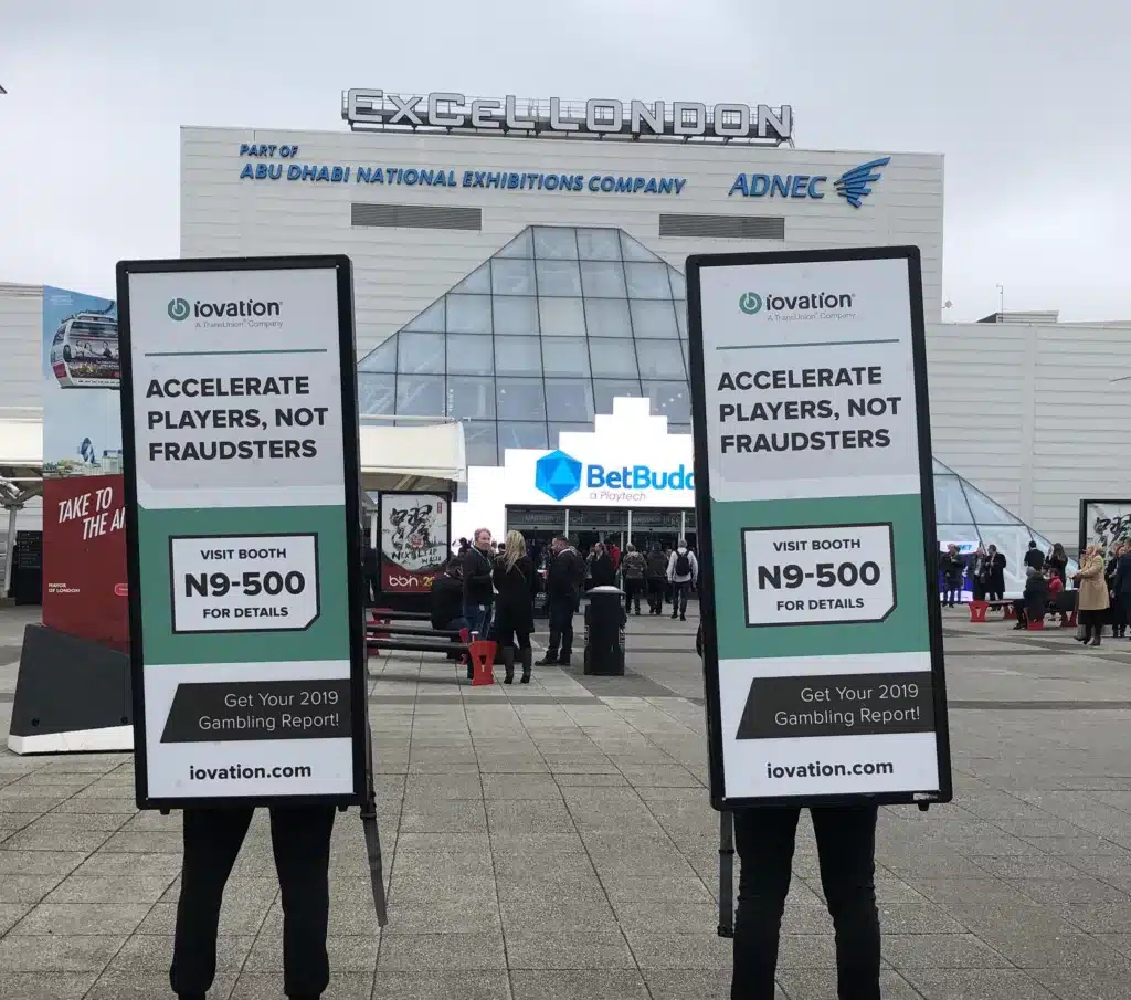 iovation · trade-show creative at ExCeL