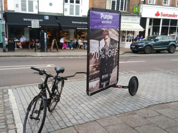 Purple Menswear store promotion from The Bike Ads archive